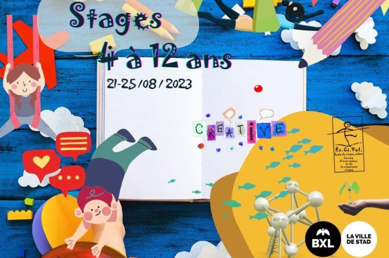 Stage 21/08 – 25/08/2023 expression, cirque, et créativité