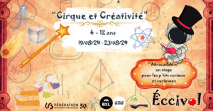 Stage Cirque, expression et créativité 19 au 23/08/2024