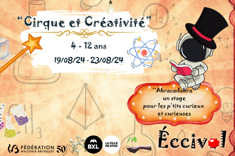 Stage 19/08 – 23/08/2024 Expression, cirque et créativité