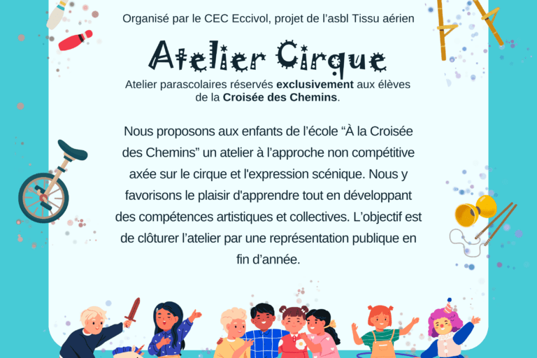 Atelier Cirque – l’école A La Croisée des Chemins