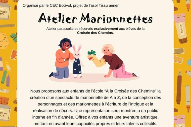 Atelier Marionnettes – Parascolaire À la Croisée des Chemins