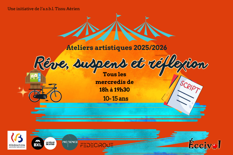 Atelier artistique 10-15 ans à Bruxelles – Éc.Ci.Vol (2025–2026)