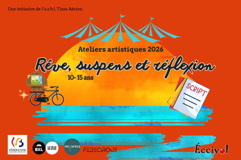 Atelier artistique 10-15 ans à Bruxelles – Éc.Ci.Vol (2025–2026)