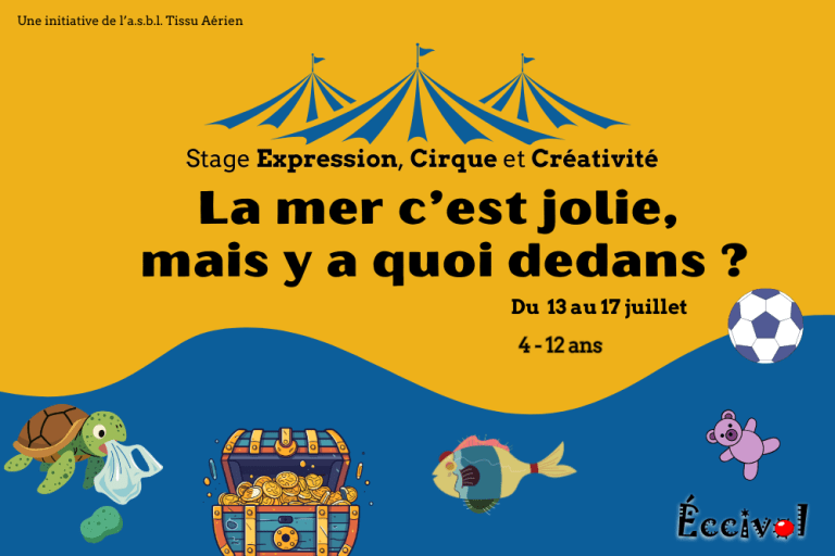 Stage La mer c’est jolie, mais y a quoi dedans ? – du 13 au 17 Juillet