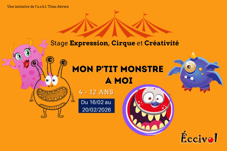Stage Mon Petit Monstre à Moi – du 16 au 20 février